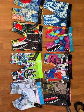 ethika kids boys small Vibrant Graphic Boxer Briefs - Multicolor Mix NWT H7